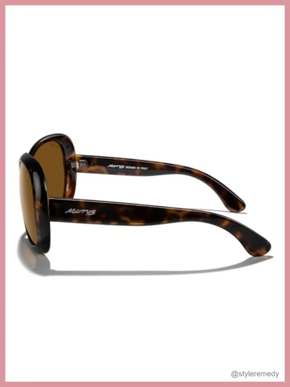 Oversized Polarized Sunglasses Butterfly Frame UV400 Protection